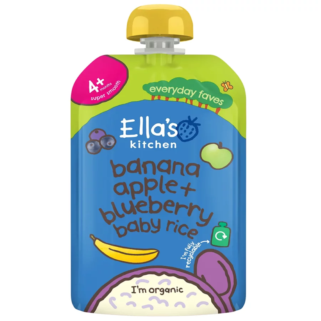 ELLAS KITCHEN BAN+BLUEBERRY BABY RICE 120G